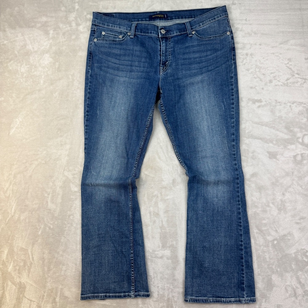 Levis‎ 524 Jeans Womens 17 Blue 38x32 Bootcut Too Superlow Y2K Denim Vintage
